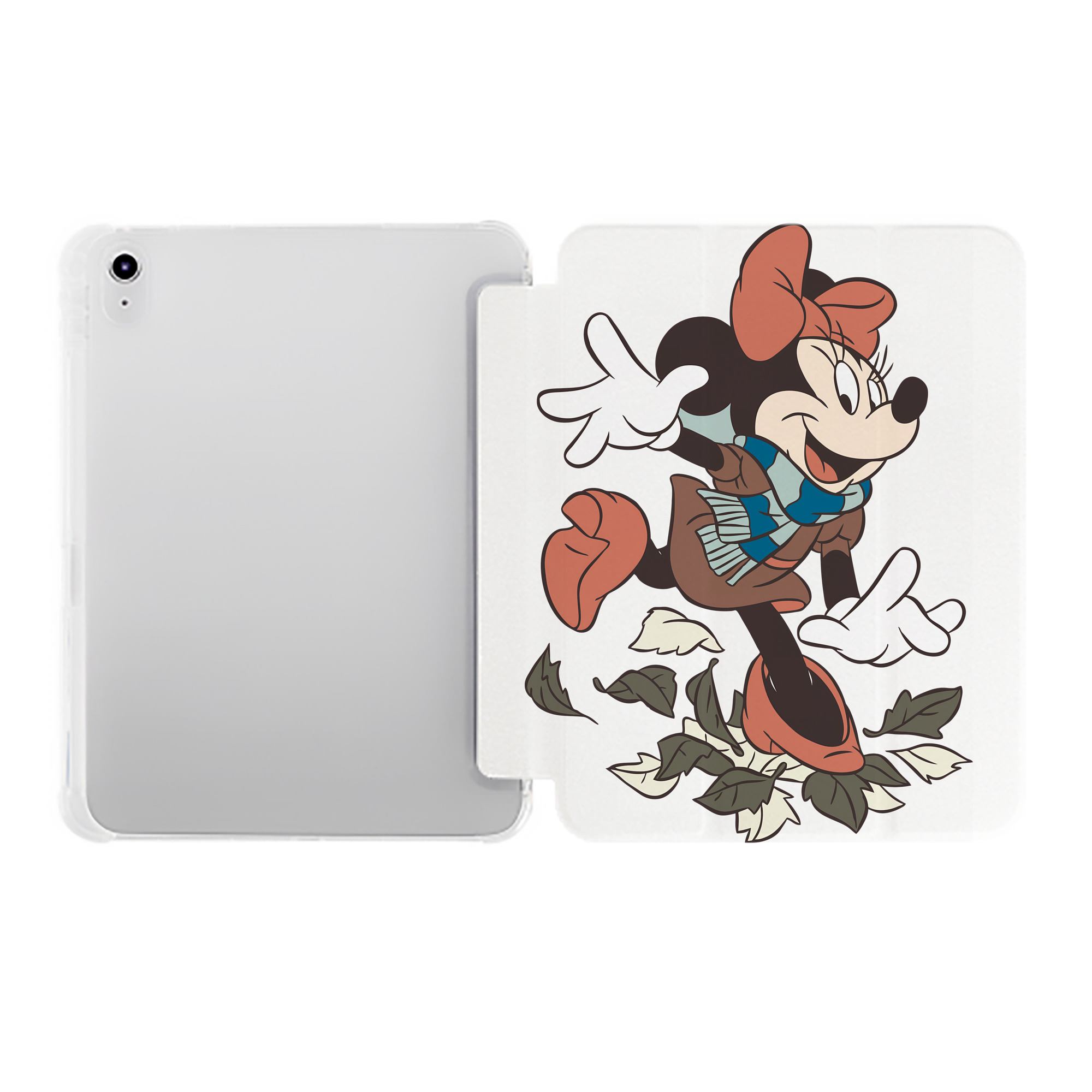 （画像用） ミッキーマウス Mickey Mouse IPad ケース ペン収納付き 三つ折りスタンド PUレザー×シリコン 対応機種9.5/10.5/10.9インチ